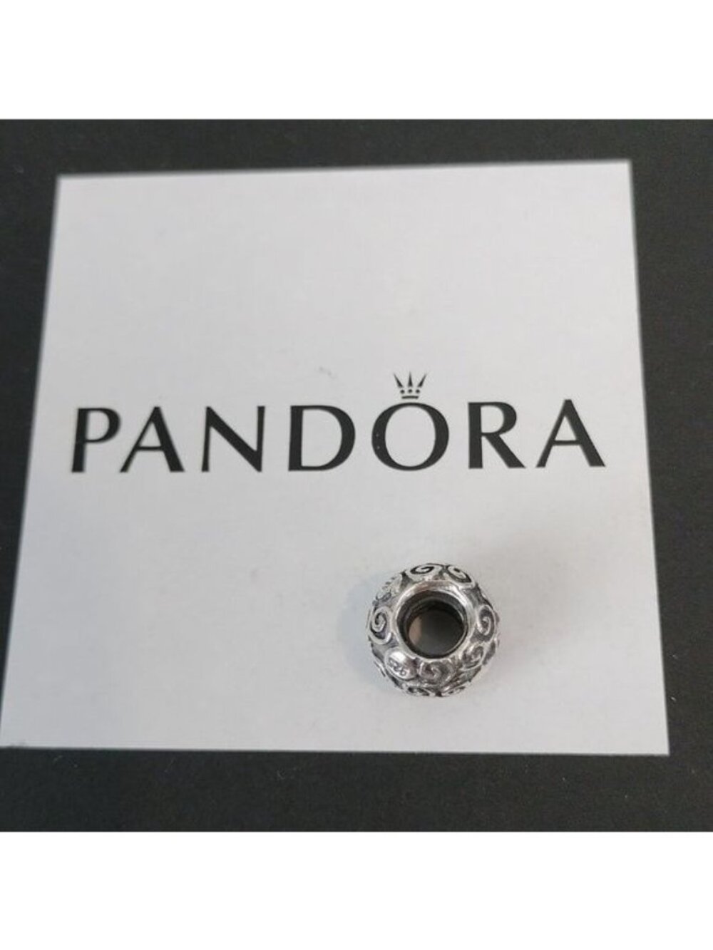 Pandora Retired Sterling Silver Swirling Heart Designer Bead - 790161 - Picture 3 of 6